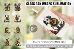 Glass Can Firefighter Chaos Critters Product Image 1