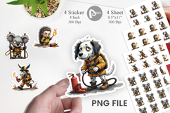 Firefighter Chaos Critters Sticker Product Image 1