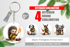 Keychain Firefighter Chaos Critters Product Image 1