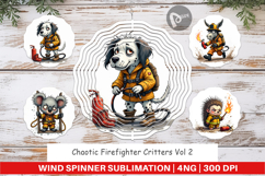 Wind Spinner Firefighter Chaos Critters Product Image 1