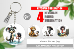 Keychain Chaotic Girl Dog Product Image 1