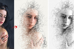 Editable Chaotic Lines Photo Effect Product Image 2