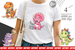 Chaotic Messy Baby Dino Sublimation Product Image 1