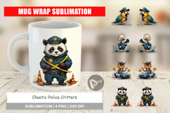 Mug Wrap Police Chaos Critters Product Image 1
