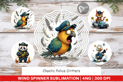Wind Spinner Police Chaos Critters Product Image 1