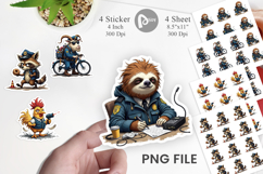 Police Chaos Critters Sticker Product Image 1