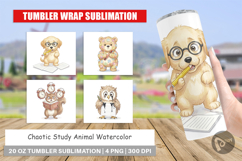 Chaotic Study Animal Tumbler Product Image 1