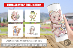 Chaotic Study Animal Tumbler Product Image 1