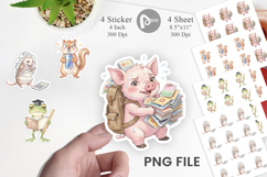 Chaotic Study Animal Sticker Product Image 1