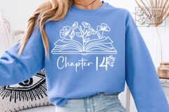 Chapter 14 SVG - Forty Floral Flower 14th Birthday Girl PNG Product Image 3