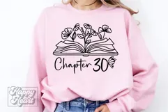 Chapter 30 SVG - Thirty Floral Flower 30th Birthday Girl PNG Product Image 1