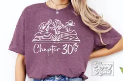 Chapter 30 SVG - Thirty Floral Flower 30th Birthday Girl PNG Product Image 2
