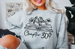 Chapter 30 SVG - Thirty Floral Flower 30th Birthday Girl PNG Product Image 5