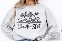Chapter 30 SVG - Thirty Floral Flower 30th Birthday Girl PNG Product Image 3