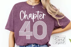 Chapter 40 SVG PNG - Hello Forty SVG - 40th Birthday SVG Product Image 2