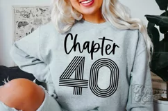 Chapter 40 SVG PNG - Hello Forty SVG - 40th Birthday SVG Product Image 3