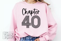 Chapter 40 SVG PNG - Hello Forty SVG - 40th Birthday SVG Product Image 1