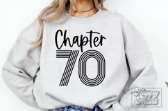Chapter 70 SVG PNG - 70th Birthday SVG - Hello Seventy SVG Product Image 4