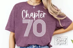 Chapter 70 SVG PNG - 70th Birthday SVG - Hello Seventy SVG Product Image 2