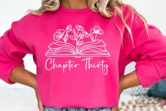 Chapter Thirty SVG - 30 Floral Flower 30th Birthday Girl PNG Product Image 1