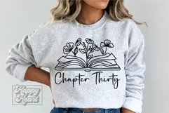 Chapter Thirty SVG - 30 Floral Flower 30th Birthday Girl PNG Product Image 5