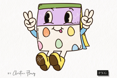 Retro Easter Character Clipart | Easter PNG Product Image 1