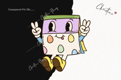 Retro Easter Character Clipart | Easter PNG Product Image 2