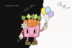 Retro Easter Character Clipart | Easter PNG Product Image 2