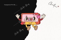 Retro Valentine Clipart Character | Valentine's Day PNG Product Image 2