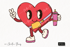 Retro Valentine Clipart Character | Valentine's Day PNG Product Image 1