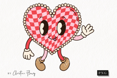 Retro Valentine Clipart Character | Valentine's Day PNG Product Image 1