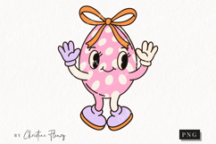 Retro Easter Character Clipart | Easter PNG Product Image 1