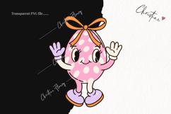 Retro Easter Character Clipart | Easter PNG Product Image 2
