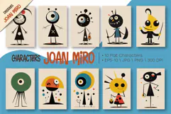 Characters in the style of Joan Miro 01. Product Image 1