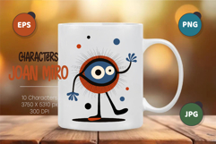 Characters in the style of Joan Miro 02. Product Image 2