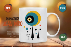 Characters in the style of Joan Miro 01. Product Image 2