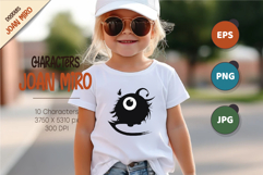 Characters in the style of Joan Miro 02. Product Image 3