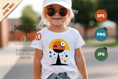 Characters in the style of Joan Miro 01. Product Image 3