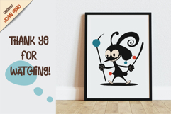 Characters in the style of Joan Miro 02. Product Image 5