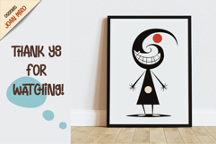 Characters in the style of Joan Miro 01. Product Image 5