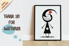 Characters in the style of Joan Miro 01. Product Image 5