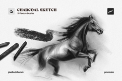 Charcoal Sketch Procreate Brushes Product Image 1