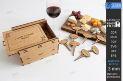Charcuterie Board Picks Laser Cut Bundle | Cheese Markers Product Image 6