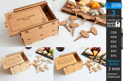 Charcuterie Board Picks Laser Cut Bundle | Cheese Markers Product Image 1