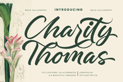 Charity Thomas - Bold Calligraphy Font Product Image 1