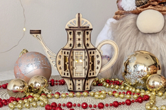 Teapot Fairy House - Laser Cut File, SVG DIY Design Product Image 7