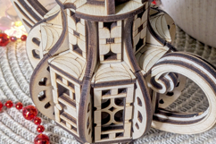 Teapot Fairy House - Laser Cut File, SVG DIY Design Product Image 6