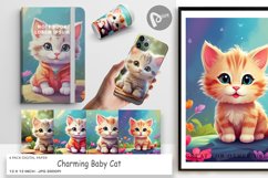 Digital Paper Charming Baby Cat Product Image 1