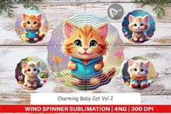 Wind Spinner Charming Baby Cat Product Image 1