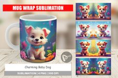 Mug Wrap Design Charming Baby Dog Product Image 1